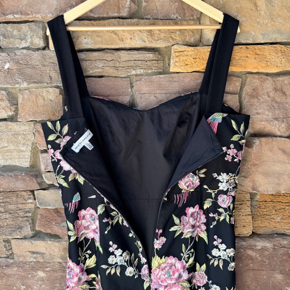 NEW Dress The Population XL Nicole Floral Bird Embroidered Midi Dress Wedding - Picture 8 of 16